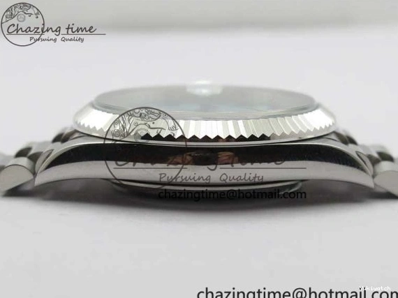 Bracelet Dial Fluted A2813 Markers Day SS Date 40mm Maker Bezel Best On SS Edition BP Arabic Blue 0727